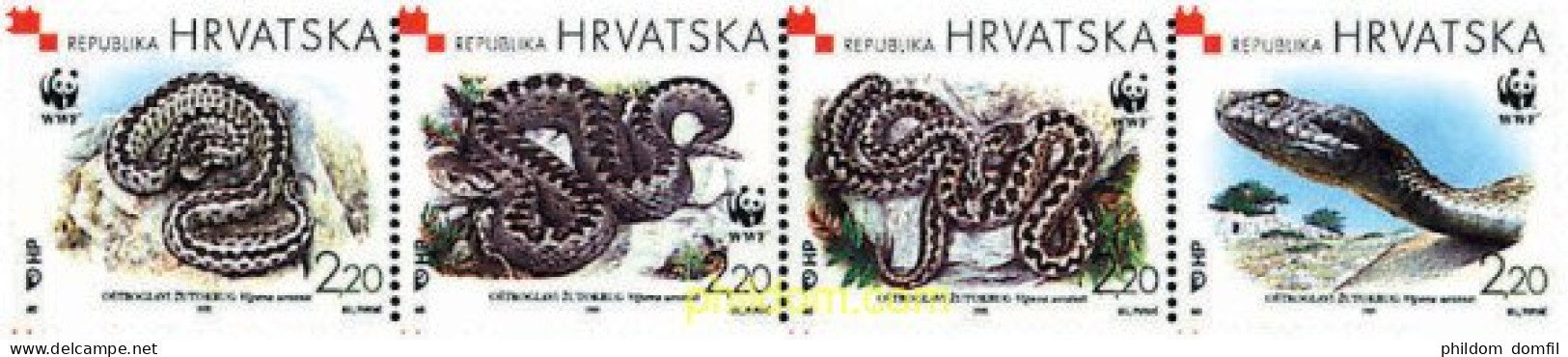 5283 MNH CROACIA 1999 VIBORA DE ORSINI - Croacia
