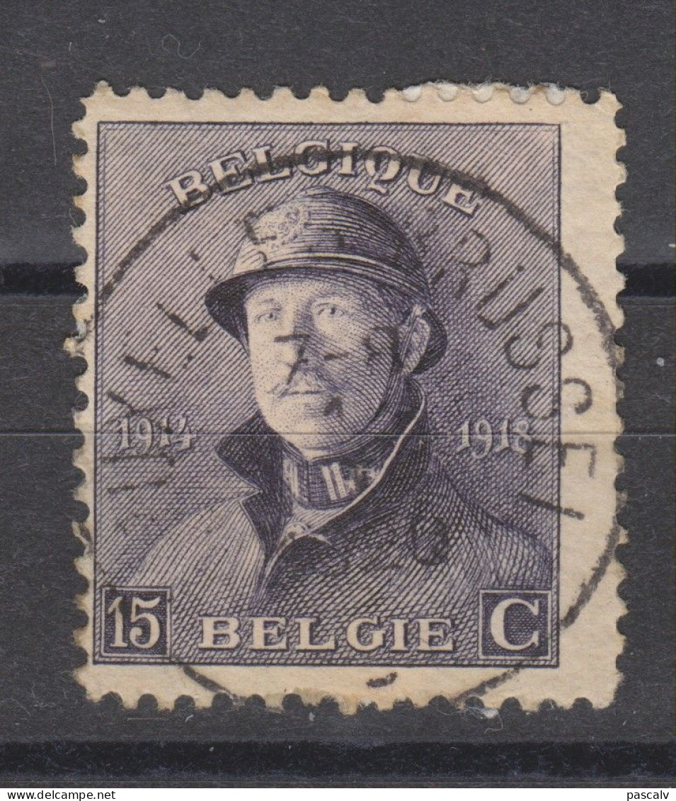 COB 169 Oblitération Centrale BRUXELLES - 1919-1920 Behelmter König