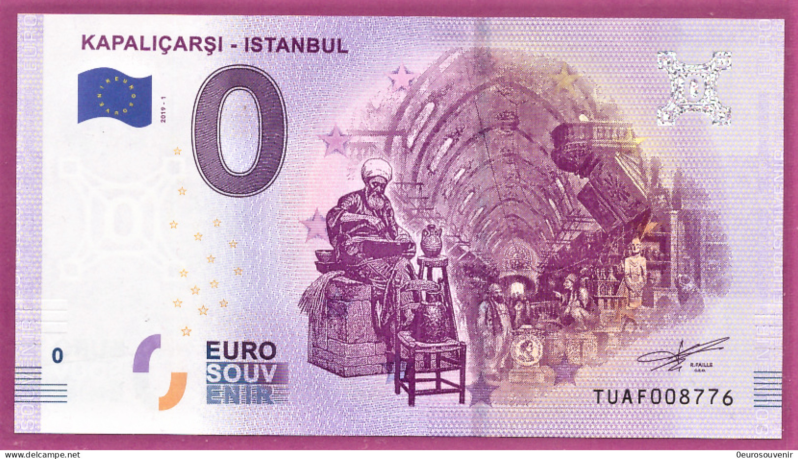 0-Euro TUAF 2019-1 KAPALICARSI - ISTANBUL - Privéproeven