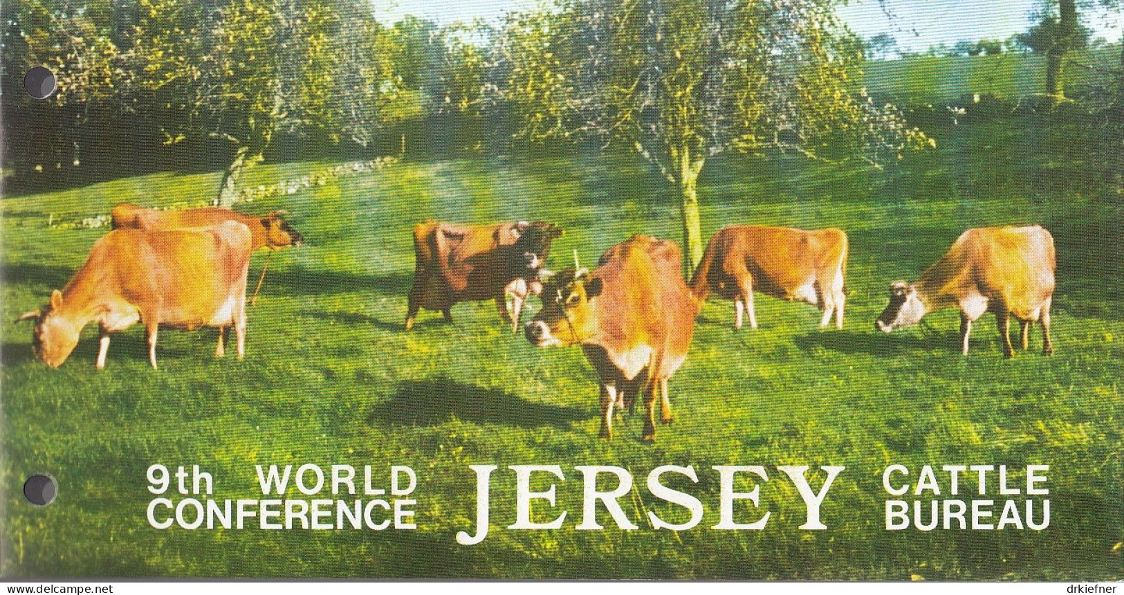 JERSEY 196-197, Postfrisch **, In Präsentationsfaltblatt Der Jersey Postal Administration, Jersey-Rinder-Konferenz, 1979 - Jersey