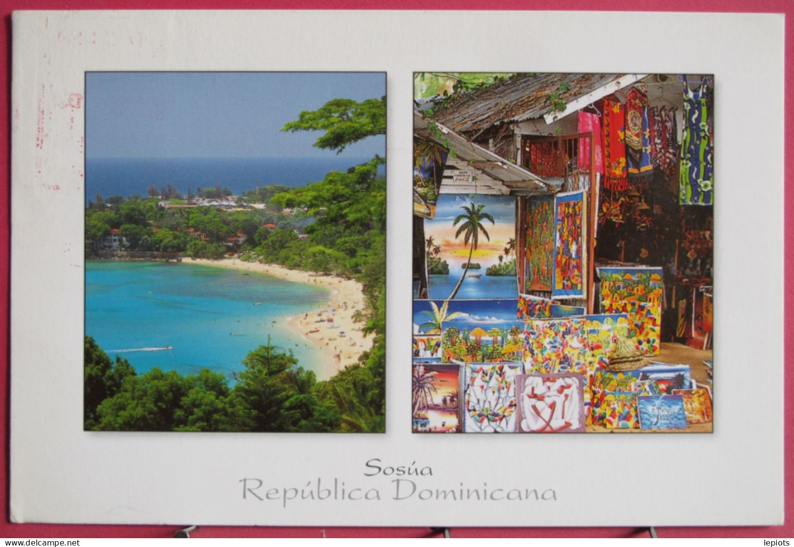 Visuel Très Peu Courant - République Dominicaine - Playa De Sosúa - Mercado Artesanal - Joli Timbre - Dominicaanse Republiek