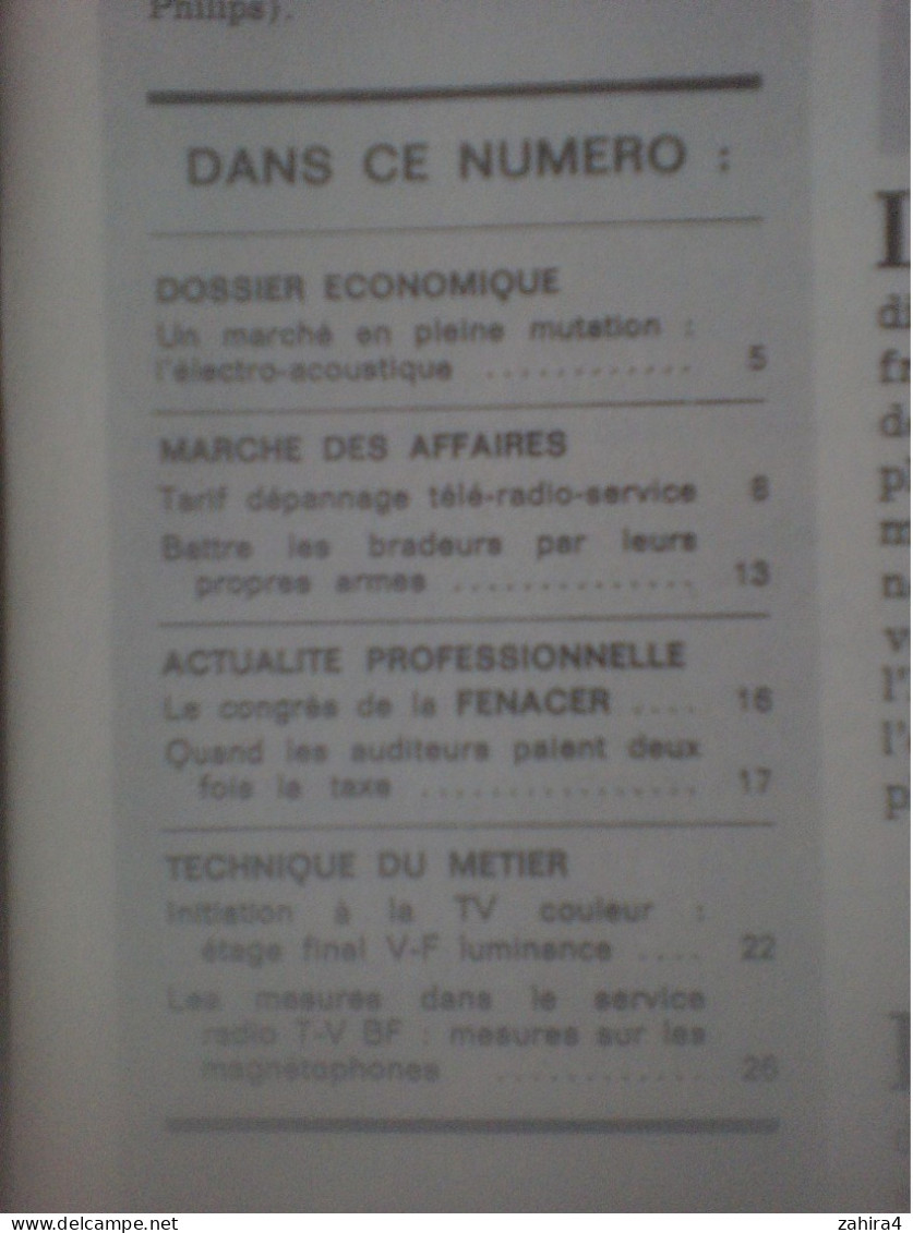 La Vie Des Métiers N°277 Les Bradeurs Tarif Dépannage Ventes En Radio Grundig Tel AEG Moulinex Brun Téléfunken Magnétos - Andere & Zonder Classificatie