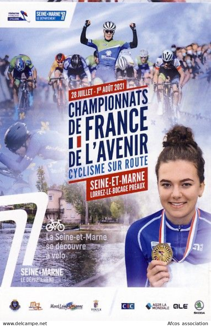 Cyclisme Joop Zoetemelk Championnats De France De L'Avenir 2021 En Seine Et Marne  Dédicacé - Cyclisme