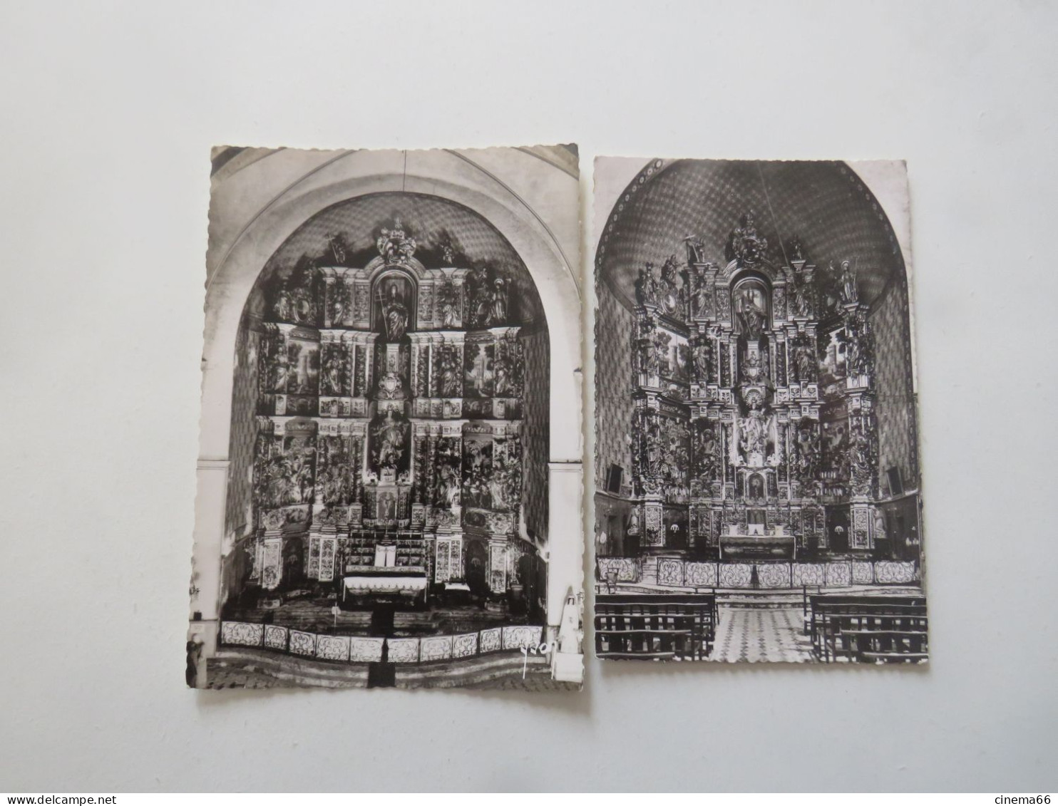 COLLIOURE : (lot De 2 Cartes)   33 -le Choeur De L'Eglise & Intérieur De L'Eglise - Collioure