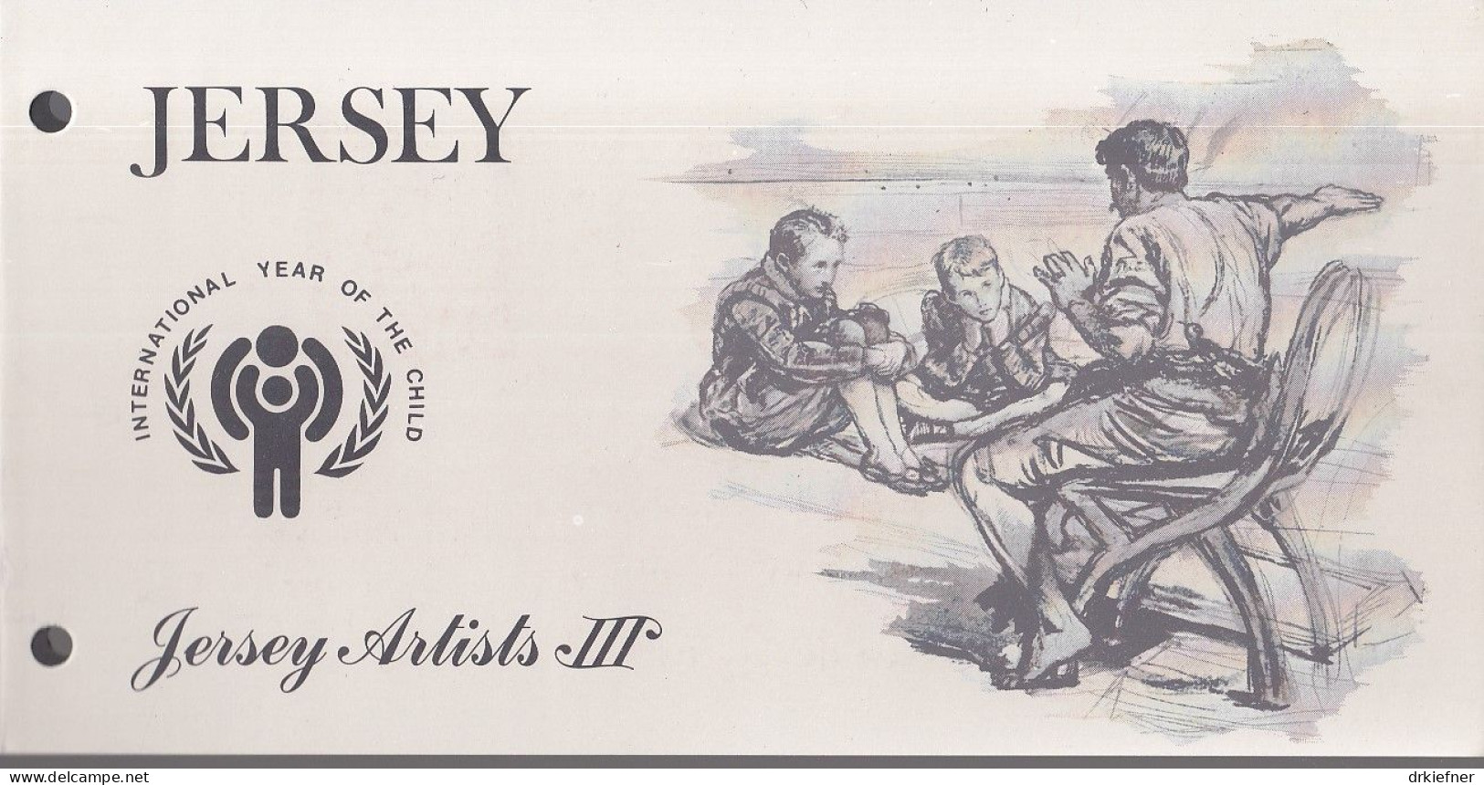 JERSEY  203-206, Postfrisch **, In Präsentationsfaltblatt Der Jersey Postal Administration, Gemälde, 1979 - Jersey