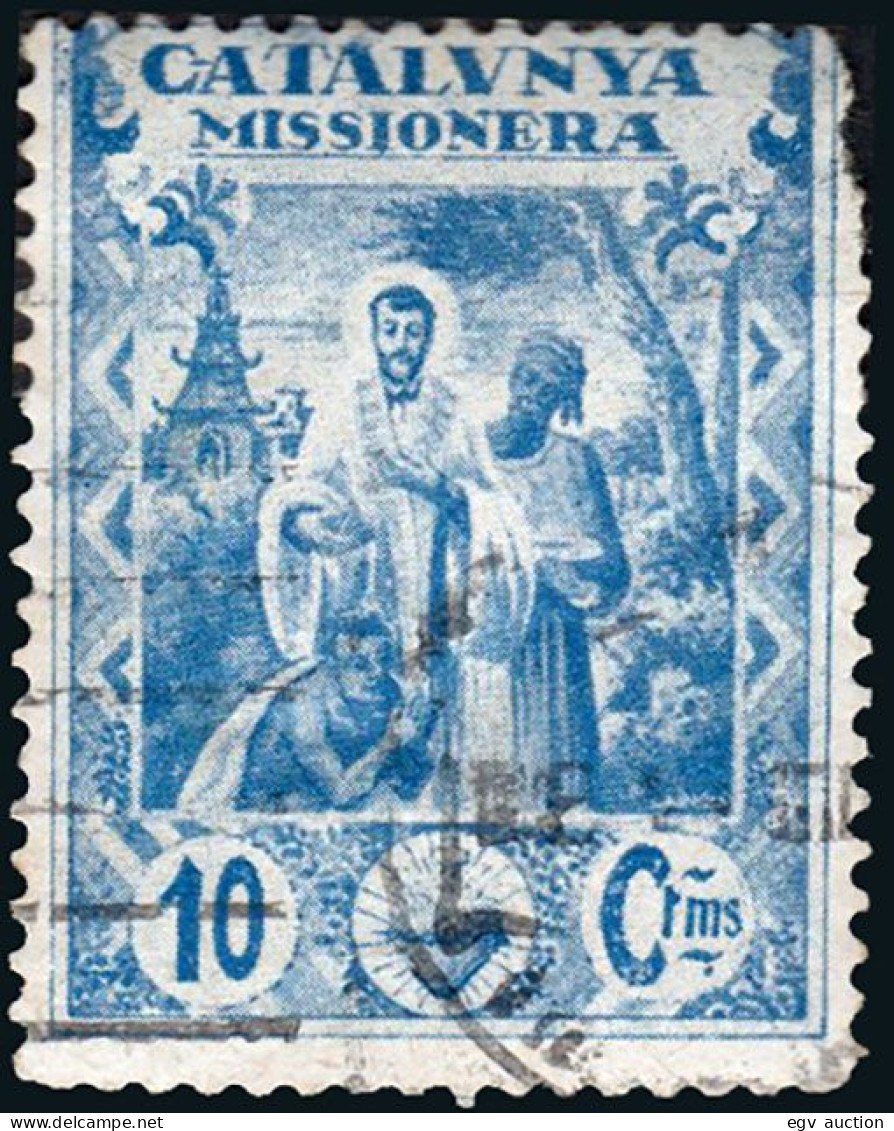 Barcelona - Viñeta - O S/Cat - "1950 - 10ctms. Catalunya Missionera" Esquina Roma - Used Stamps