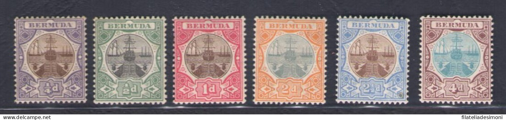 1906-10 Bermuda, Stanley Gibbons N. 34/42 - MH* - Andere & Zonder Classificatie