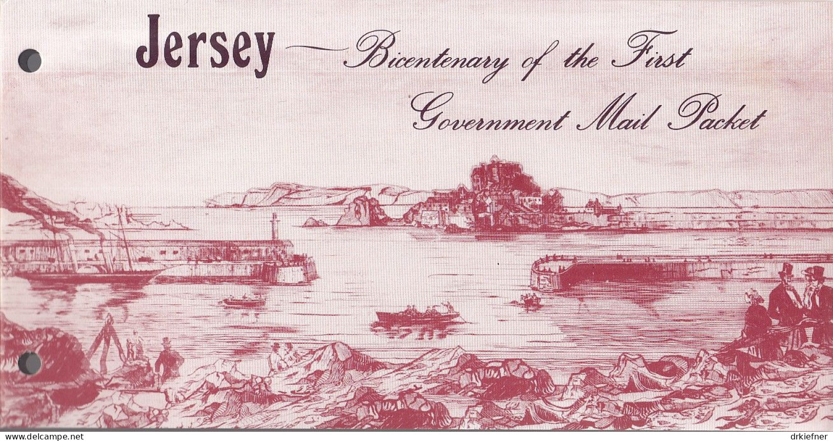 JERSEY  187-191, Postfrisch **, In Präsentationsfaltblatt Der Jersey Postal Administration, Postschiffe, 1978 - Jersey