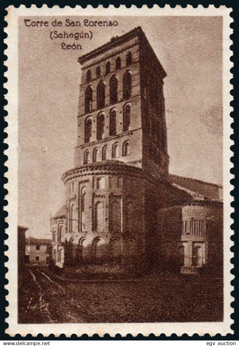 León - Viñeta - "Sahagún - Torre De San Lorenzo" - Unused Stamps