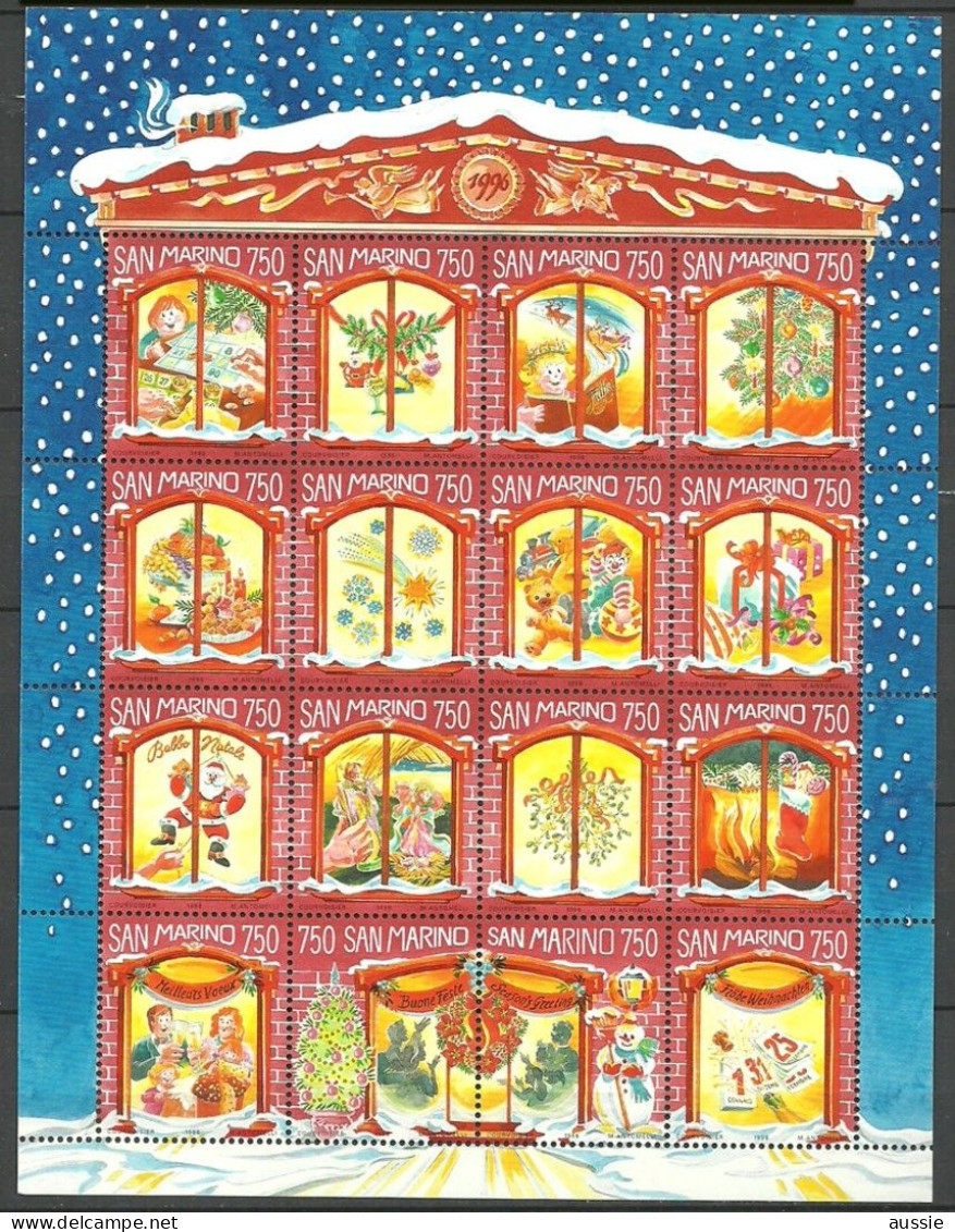 San Marino 1996 Yvertn° 1475-1490 *** MNH Cote 20 € Noël Kerstmis Christmas Weihnachten - Nuovi