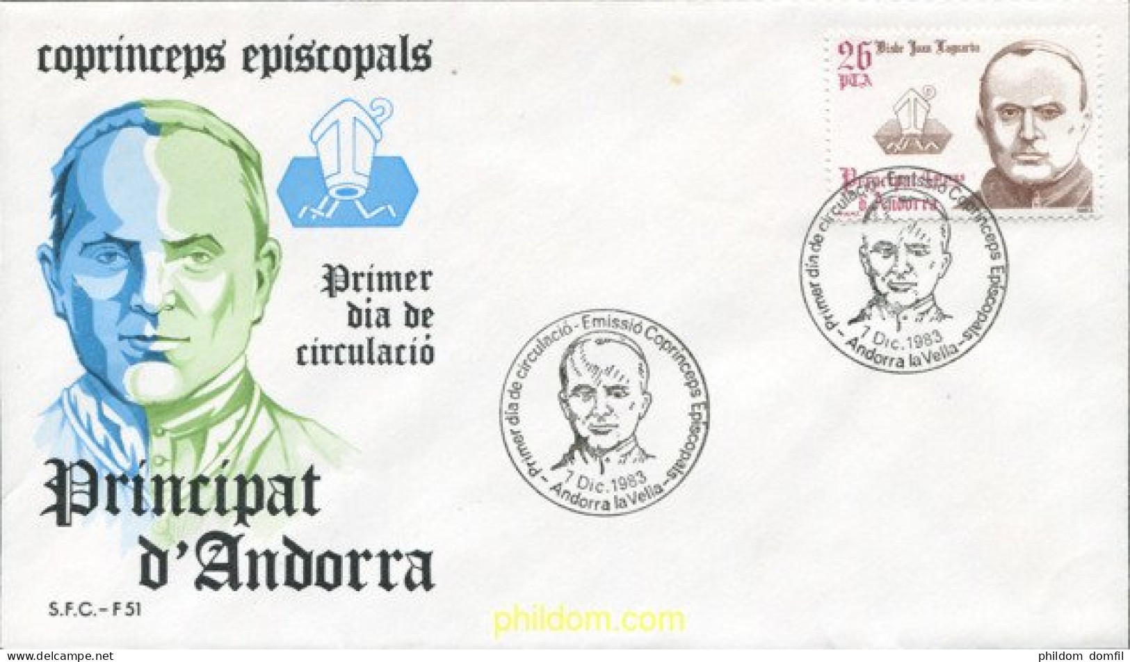 404603 MNH ANDORRA. Admón Española 1983 CO-PRINCIPES EPISCOPALES DEL PRINCIPADO DE ANDORRA - Unused Stamps