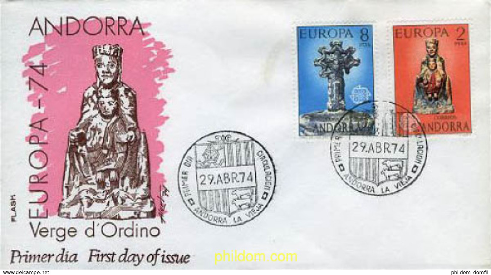 23706 MNH ANDORRA. Admón Española 1974 EUROPA CEPT. ESCULTURAS - Unused Stamps
