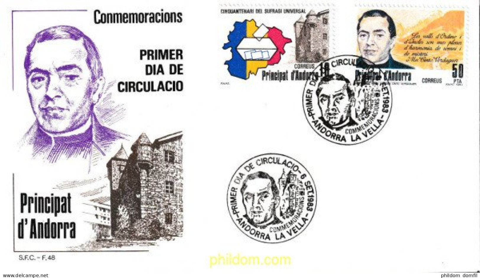 603340 MNH ANDORRA. Admón Española 1983 ANIVERSARIOS - Unused Stamps