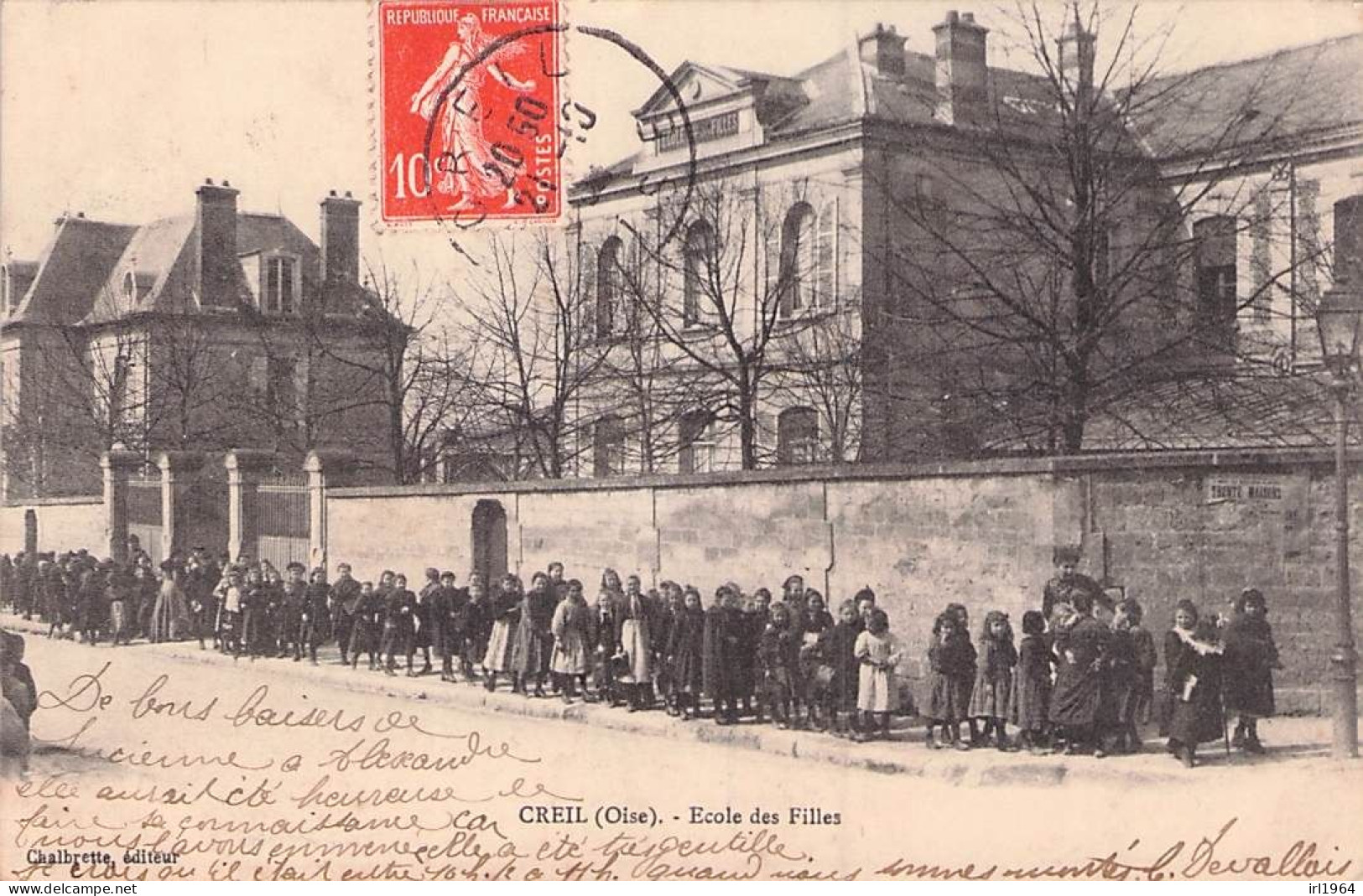 TOP CREIL ECOLE DES FILLES 1904 - Creil