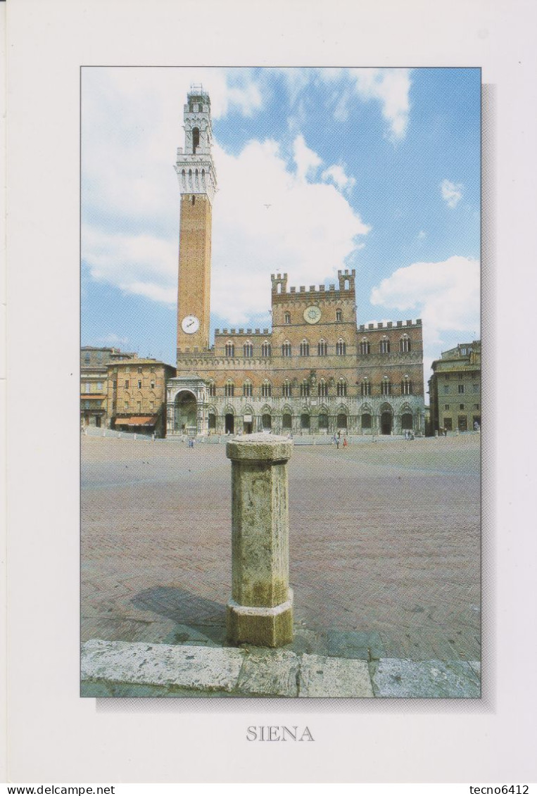 Siena - Piazza Del Campo : Il Palazzo Pubblico E La Torre Del Mangia - Non Viaggiata - Siena