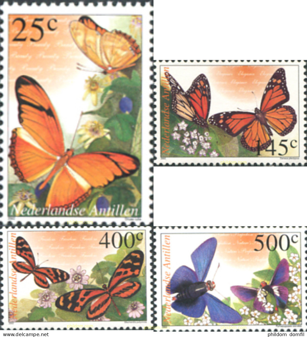 98055 MNH ANTILLAS HOLANDESAS 2002 MARIPOSAS - Antille