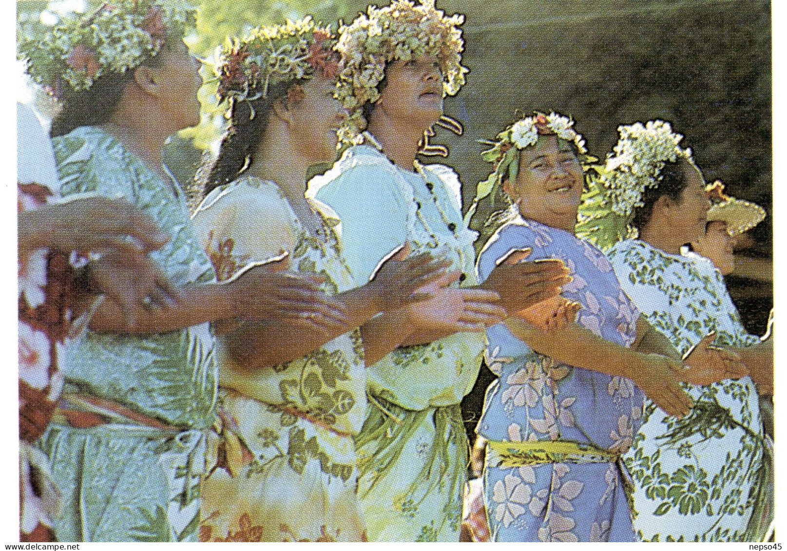 Enveloppe Timbres Premier Jour D'émission.Cachet Folklore Polynésien.Papeete 28 Juin 89.Groupe Chant.Polynésie Française - Altri & Non Classificati