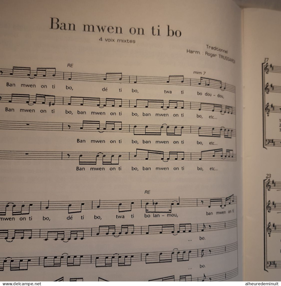 10 chansons créoles"Trussardi"vol 1"Martinique"GUADELOUPE"Biguine"la complainte noire"BAN MWEN ON TI BO