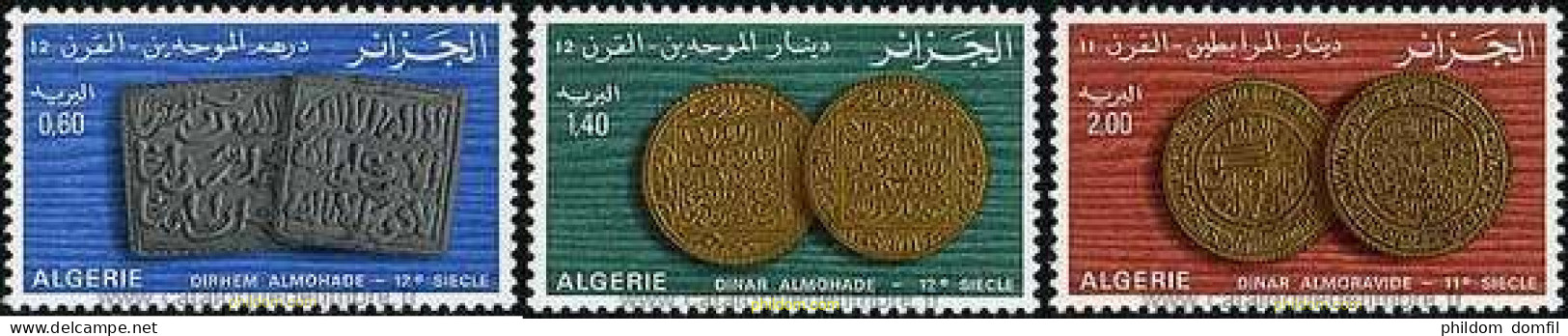 162822 MNH ARGELIA 1977 MONEDAS ANTIGUAS - Algeria (1962-...)