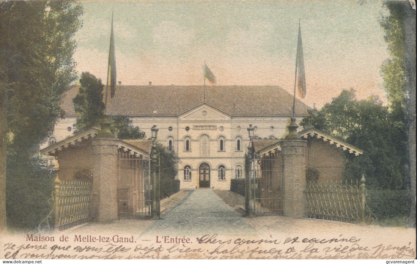 MAISON DE MELLE LEZ GAND    L'ENTREE       KLEUR.      ZIE AFBEELDINGEN - Melle