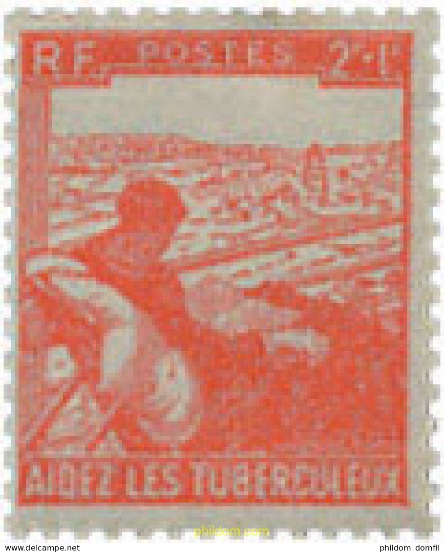 247170 HINGED FRANCIA 1945 A BENEFICIO DE LOS TUBERCULOSOS - Autres & Non Classés