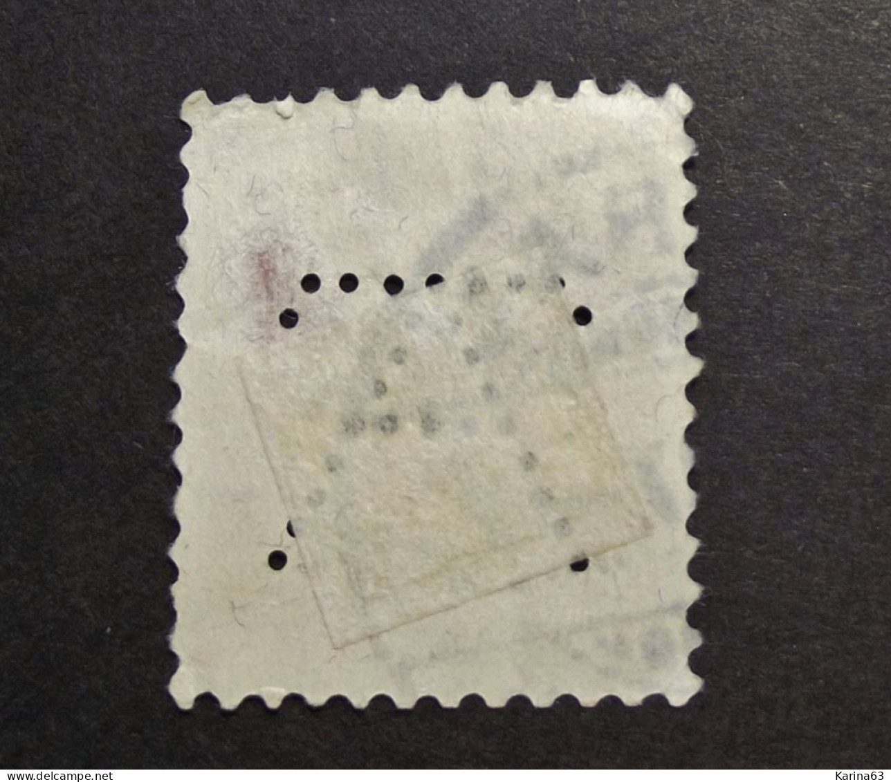Suisse - Switzerland  - Perfin - Lochung - T A  (weave ) - Unknown  - Cancelled - Perforés