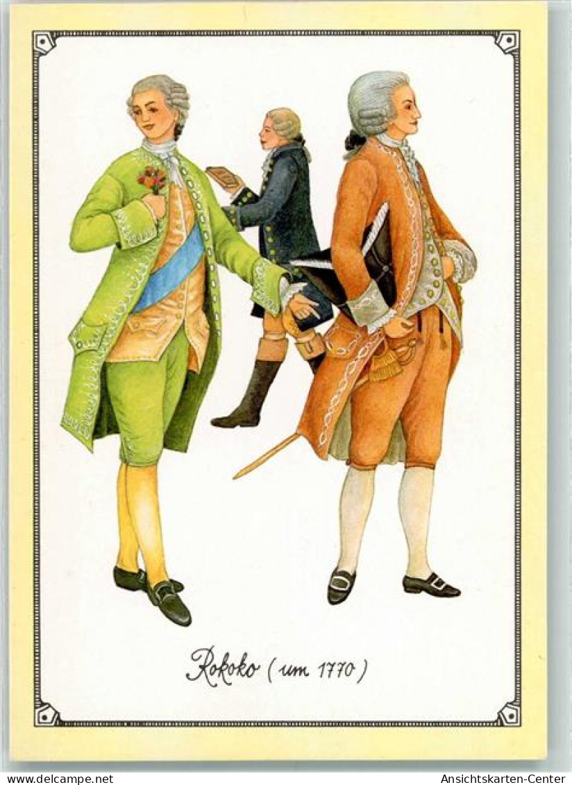 40162506 - Rokoko Im 1770 Zwei Hoeflinge Buerger Motiv 26 Aus Der Sammelserie Mode Durch Die Jahrhunderte - Mode