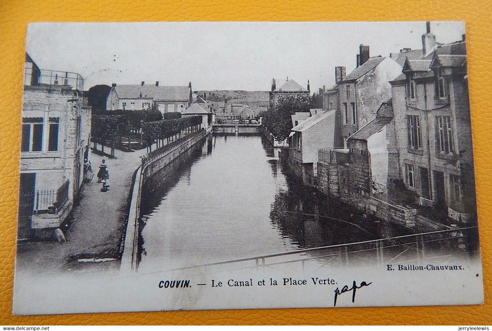 COUVIN  - Le Canal Et La Place Verte -   1904 - Couvin