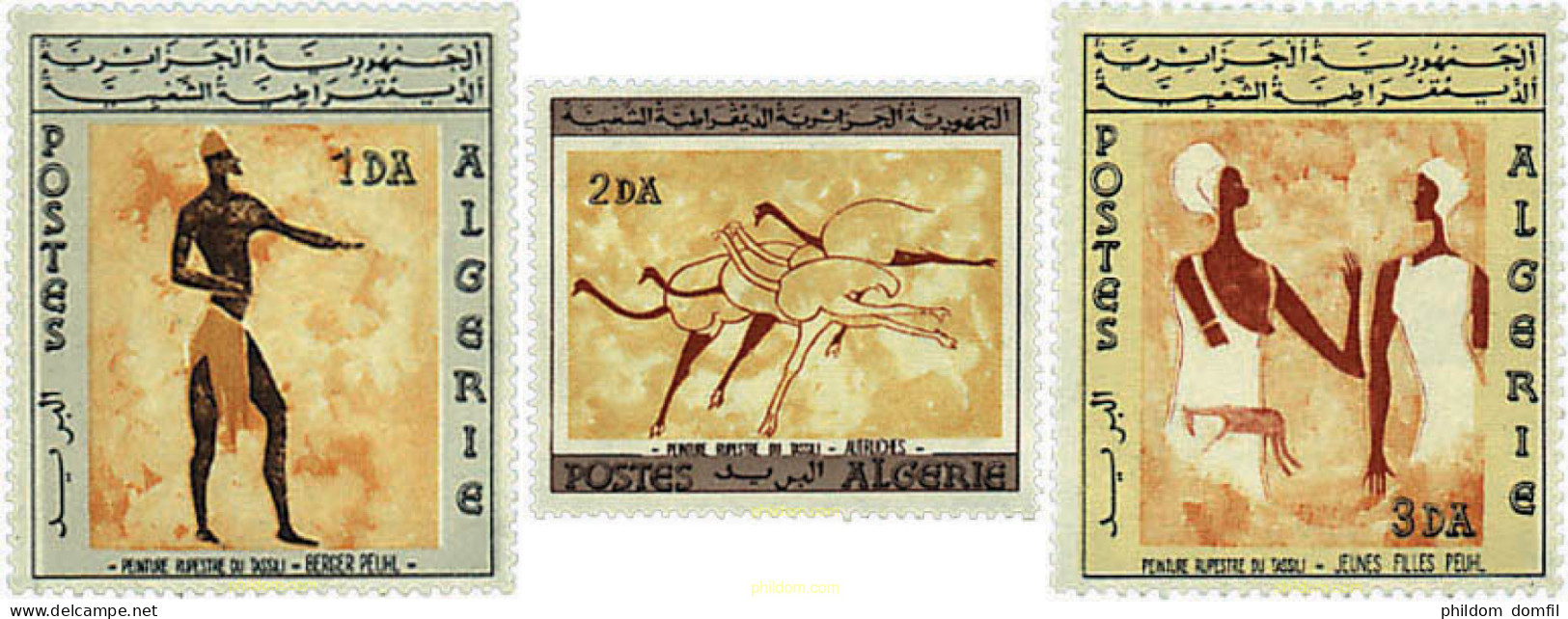 371006 MNH ARGELIA 1966 ARTE RUPESTRE DE TASSILI N'AJJER - Algérie (1962-...)