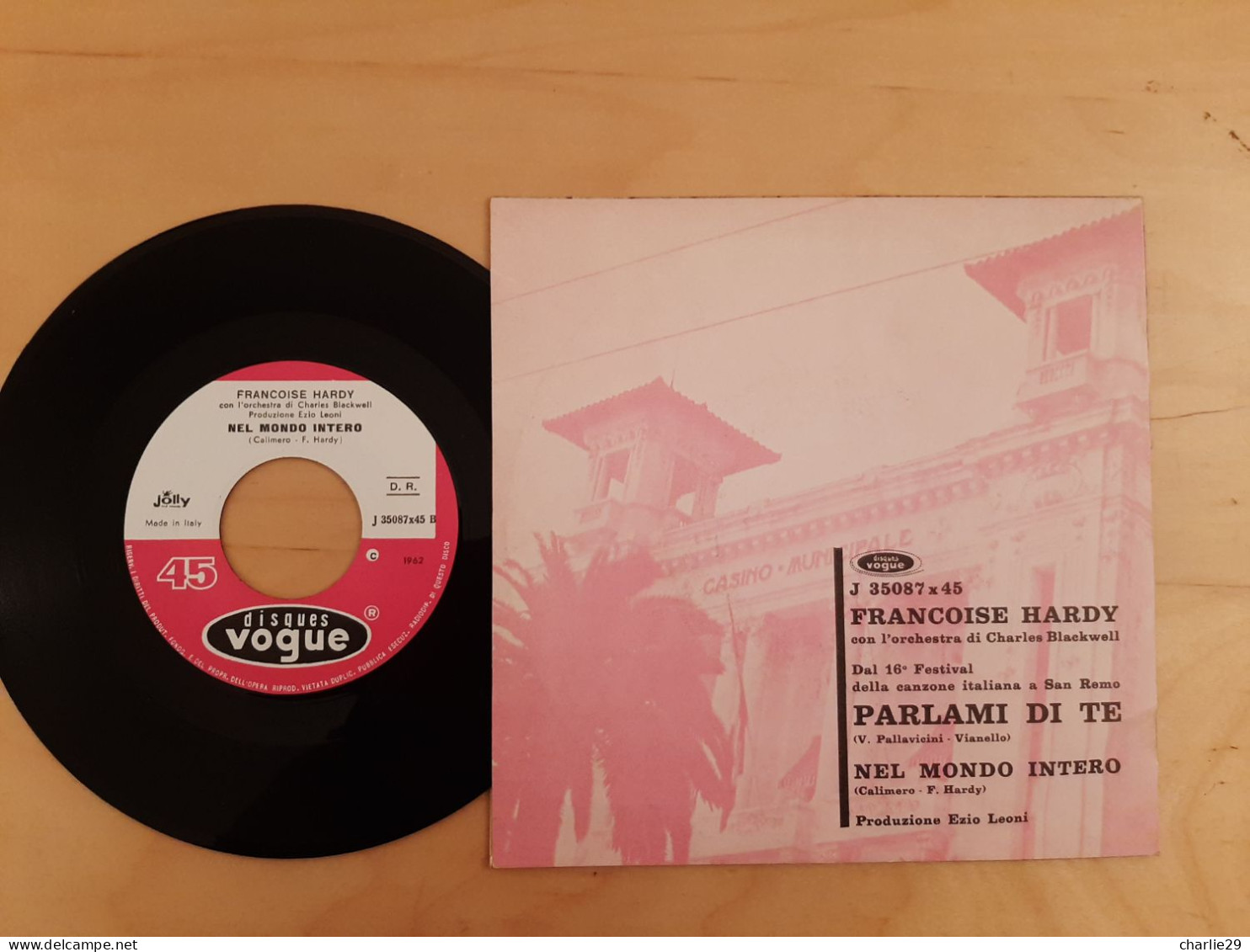 Francoise Hardy - Parlami Di Te - 45 Giri - Anno 1962 - Otros - Canción Italiana