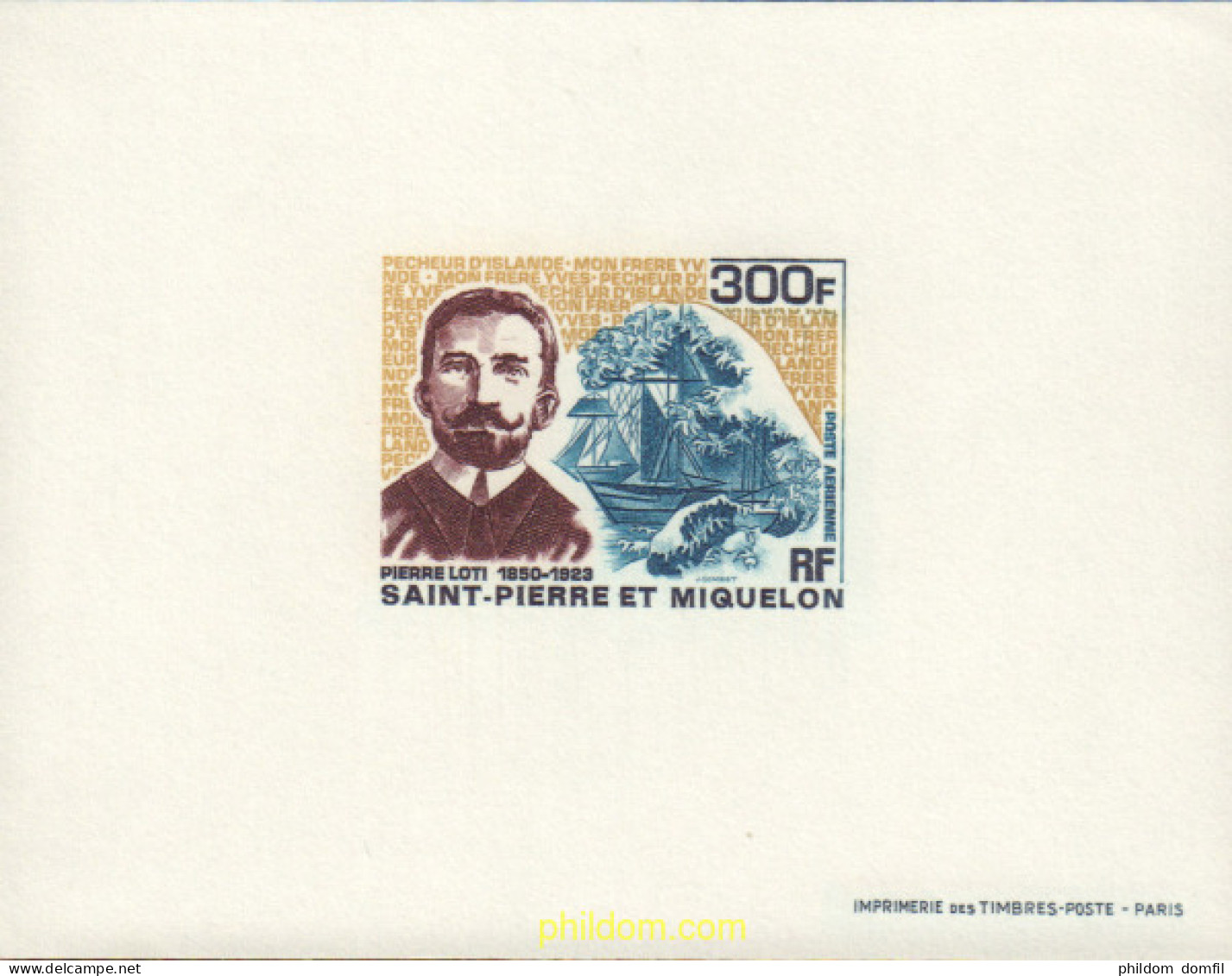 161251 MNH SAN PEDRO Y MIQUELON 1969 PIERRE LOTI. BARCOS - Unused Stamps