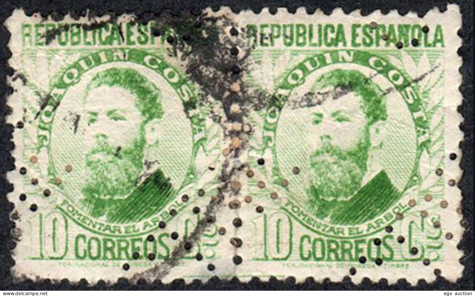 Madrid - Perforado - Edi O 664 Pareja - "CTNE" (Telefónica) - Used Stamps