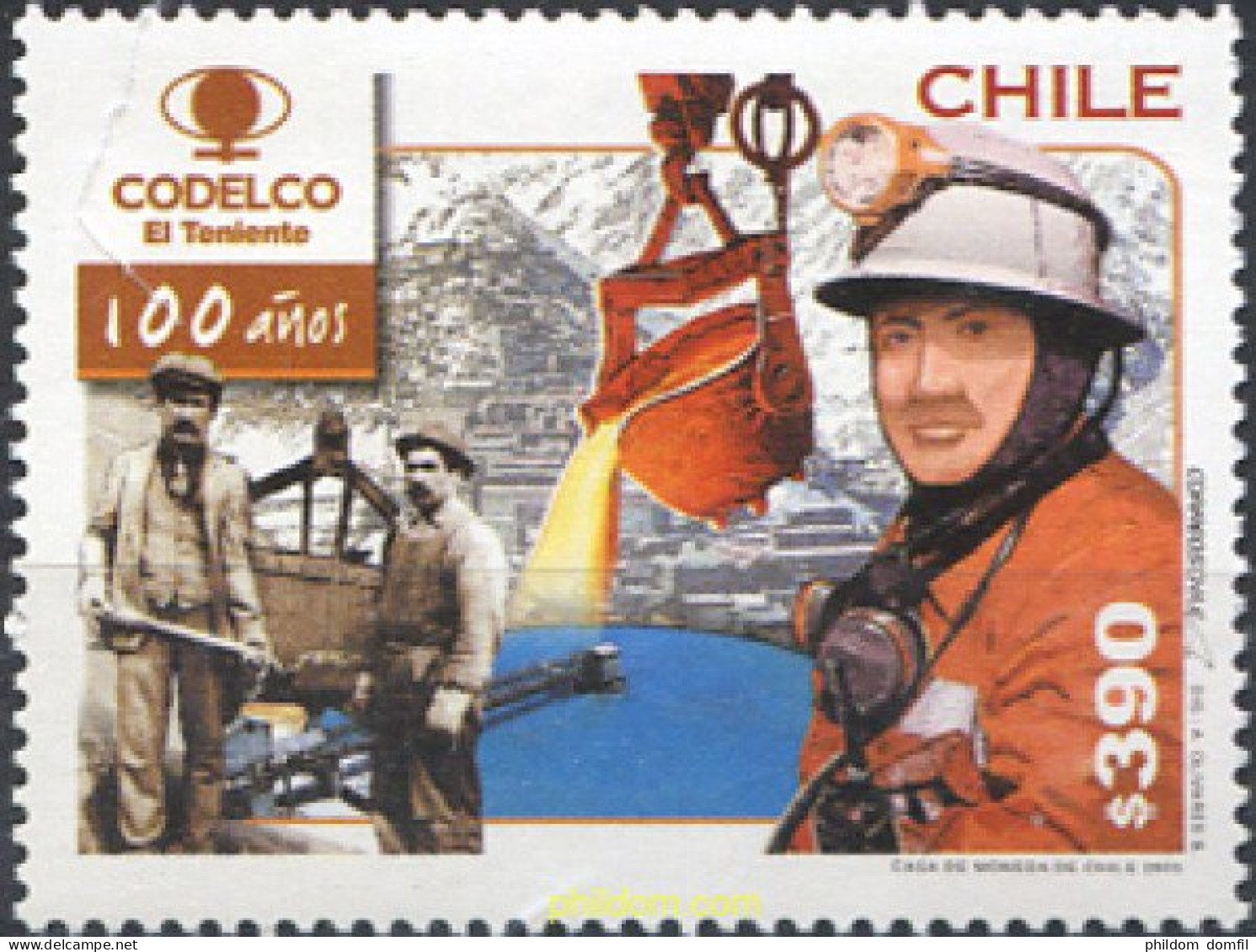 304801 MNH CHILE 2005 100 AÑOS DEL CODELCO -EL TENIENTE- - Cile