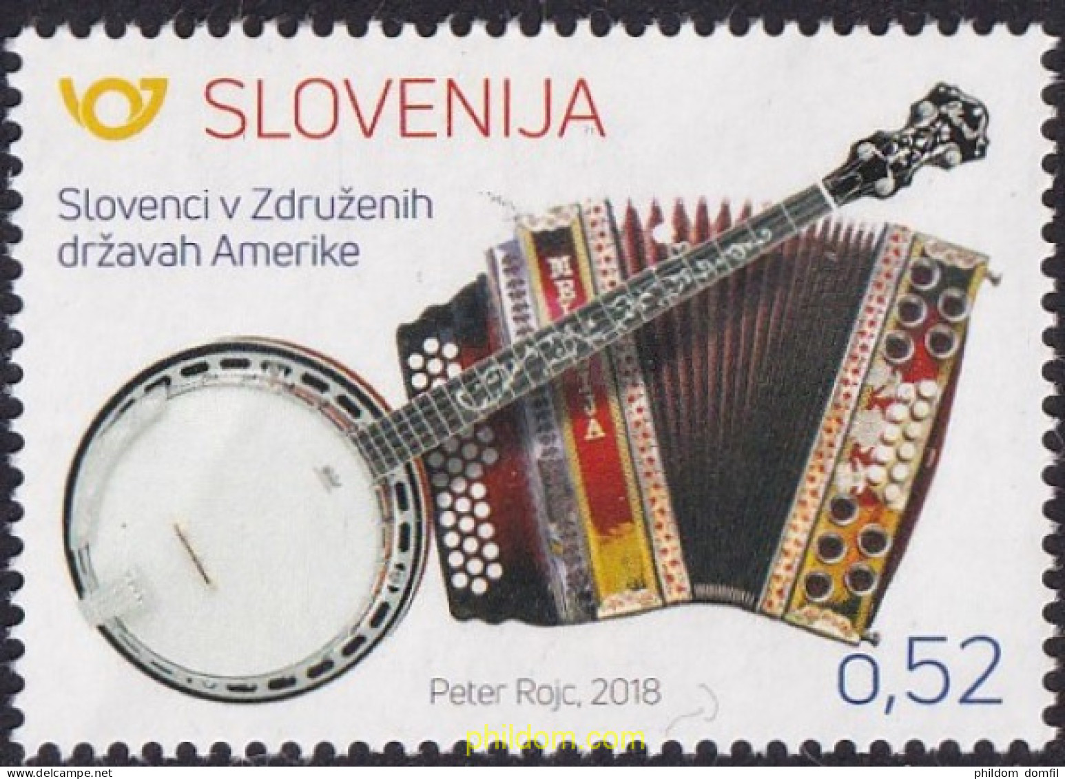 681511 MNH ESLOVENIA 2018 INSTRUMENTOS MUSICALES - Slowenien