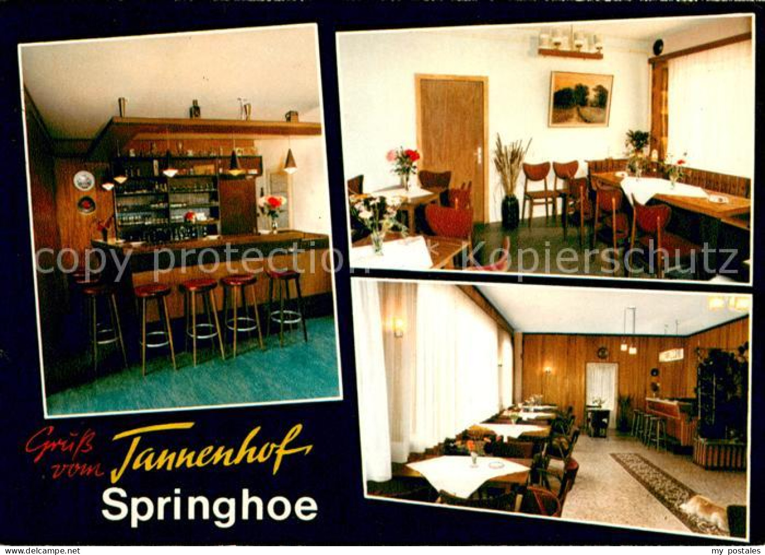 73641530 Springhoe Gaststaette Tannenhof Gastraum Bar Springhoe - Hohenlockstedt