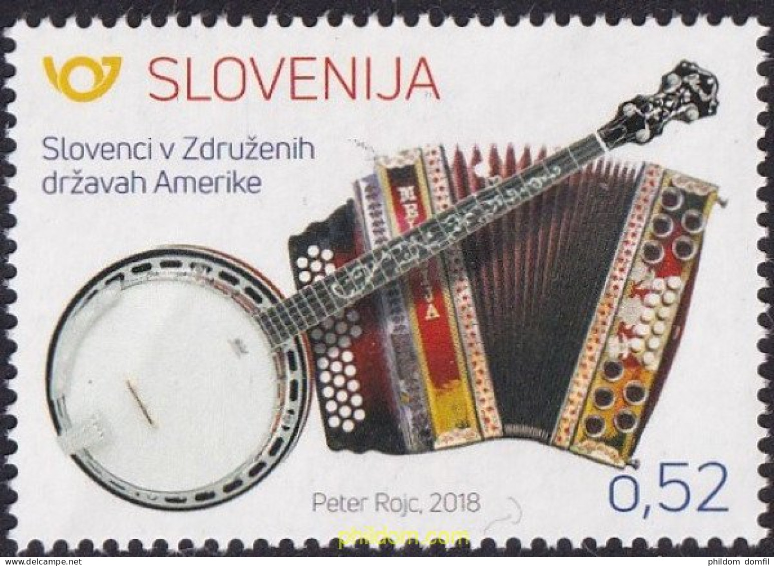 681511 MNH ESLOVENIA 2018 INSTRUMENTOS MUSICALES - Eslovenia