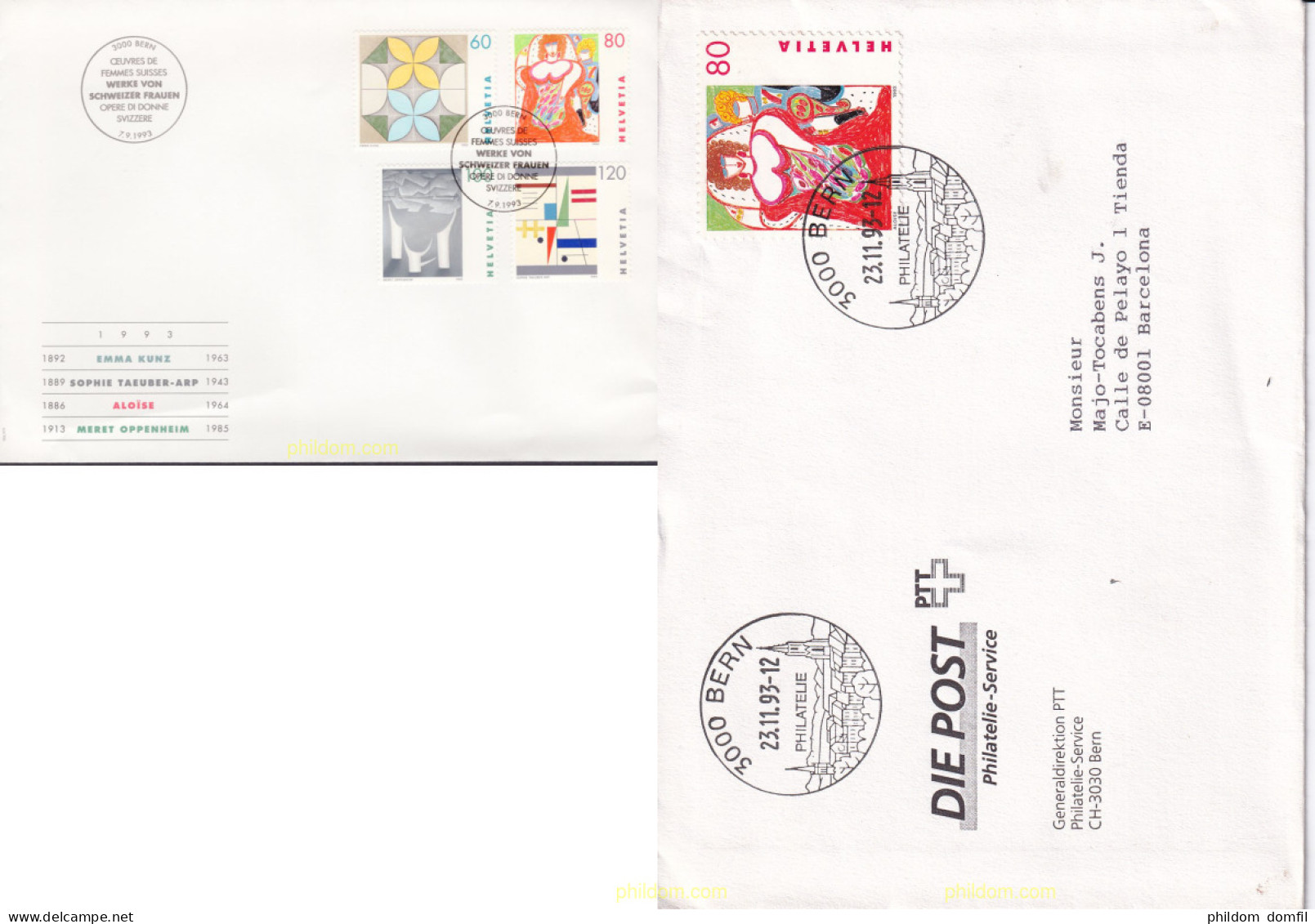 408068 MNH SUIZA 1993 OBRAS DE MUJERES SUIZAS - Ungebraucht