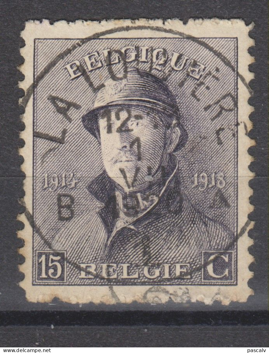 COB 169 Oblitération Centrale LA LOUVIERE B - 1919-1920 Albert Met Helm