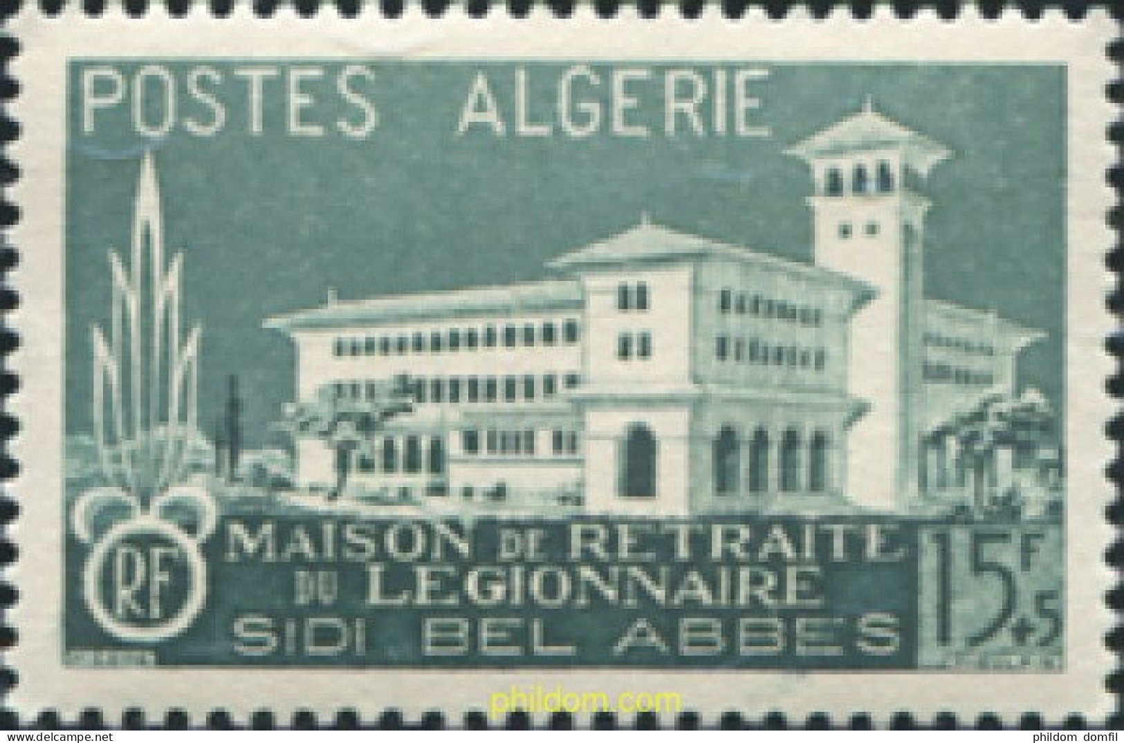 370995 MNH ARGELIA 1956 EN BENEFICIO DE LAS OBRAS DE LA LEGIÓN EXTRANJERA - Argelia (1962-...)