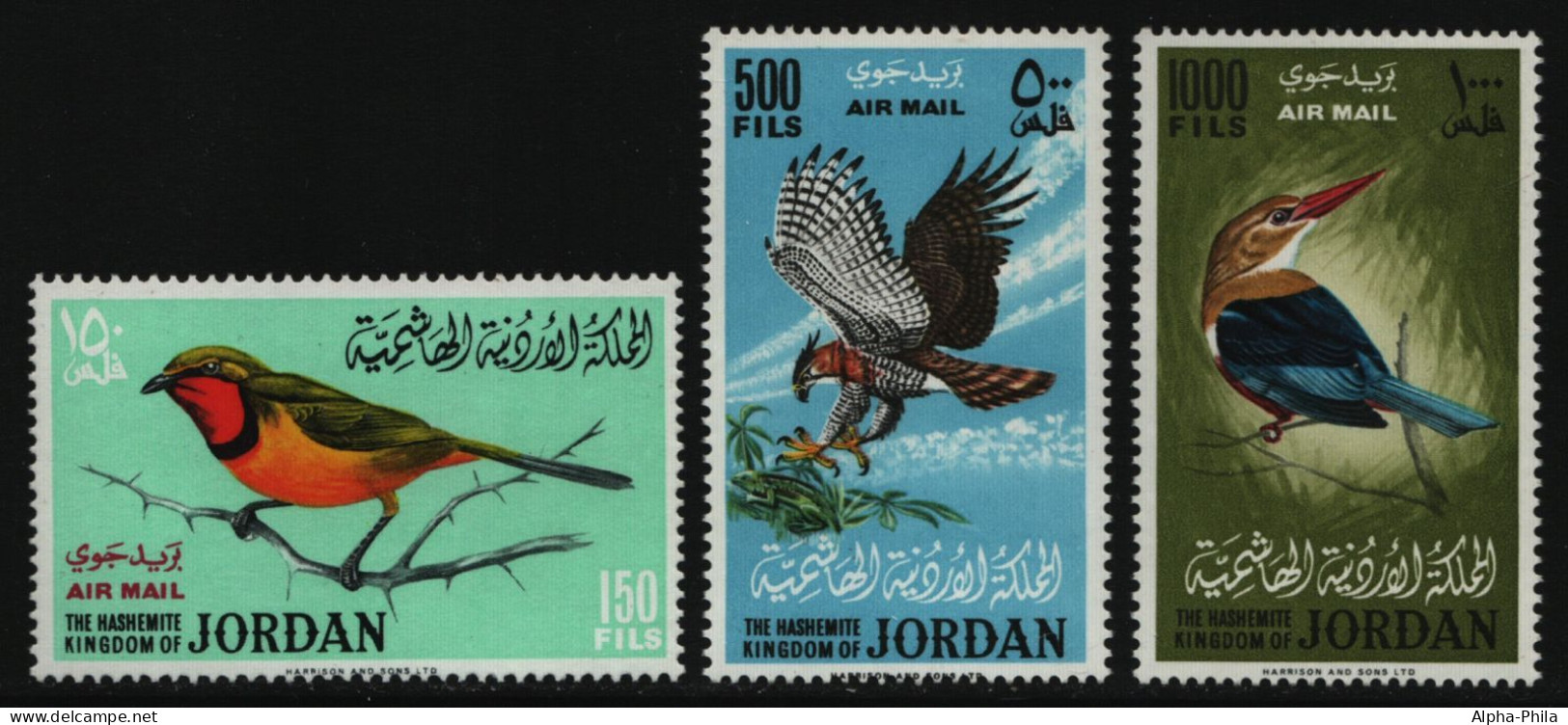 Jordanien 1964 - Mi-Nr. 490-492 ** - MNH - Vögel / Birds - Jordania