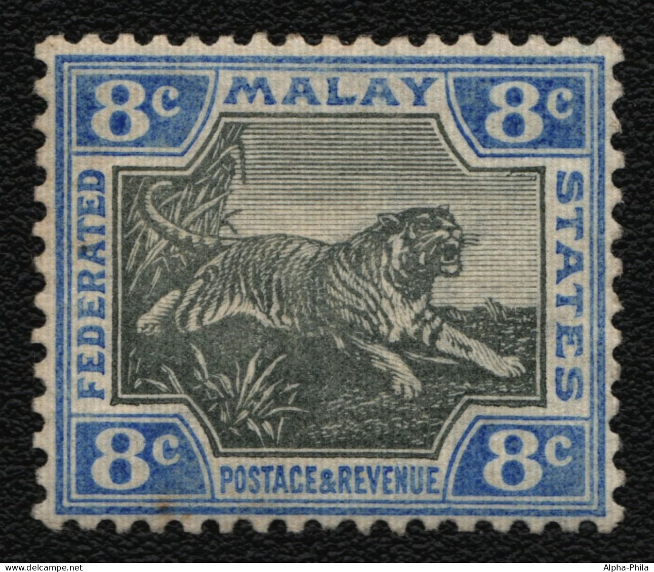 Malaya - Staatenbund 1901 - Mi-Nr. 19 * - MH - Tiger - Federated Malay States