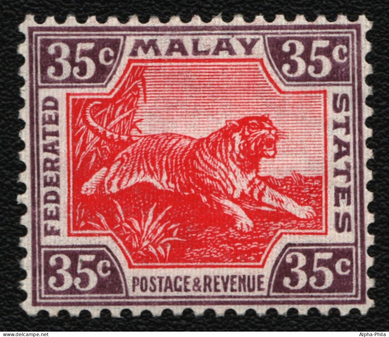 Malaya - Staatenbund 1931 - Mi-Nr. 71 ** - MNH - Tiger - Federated Malay States