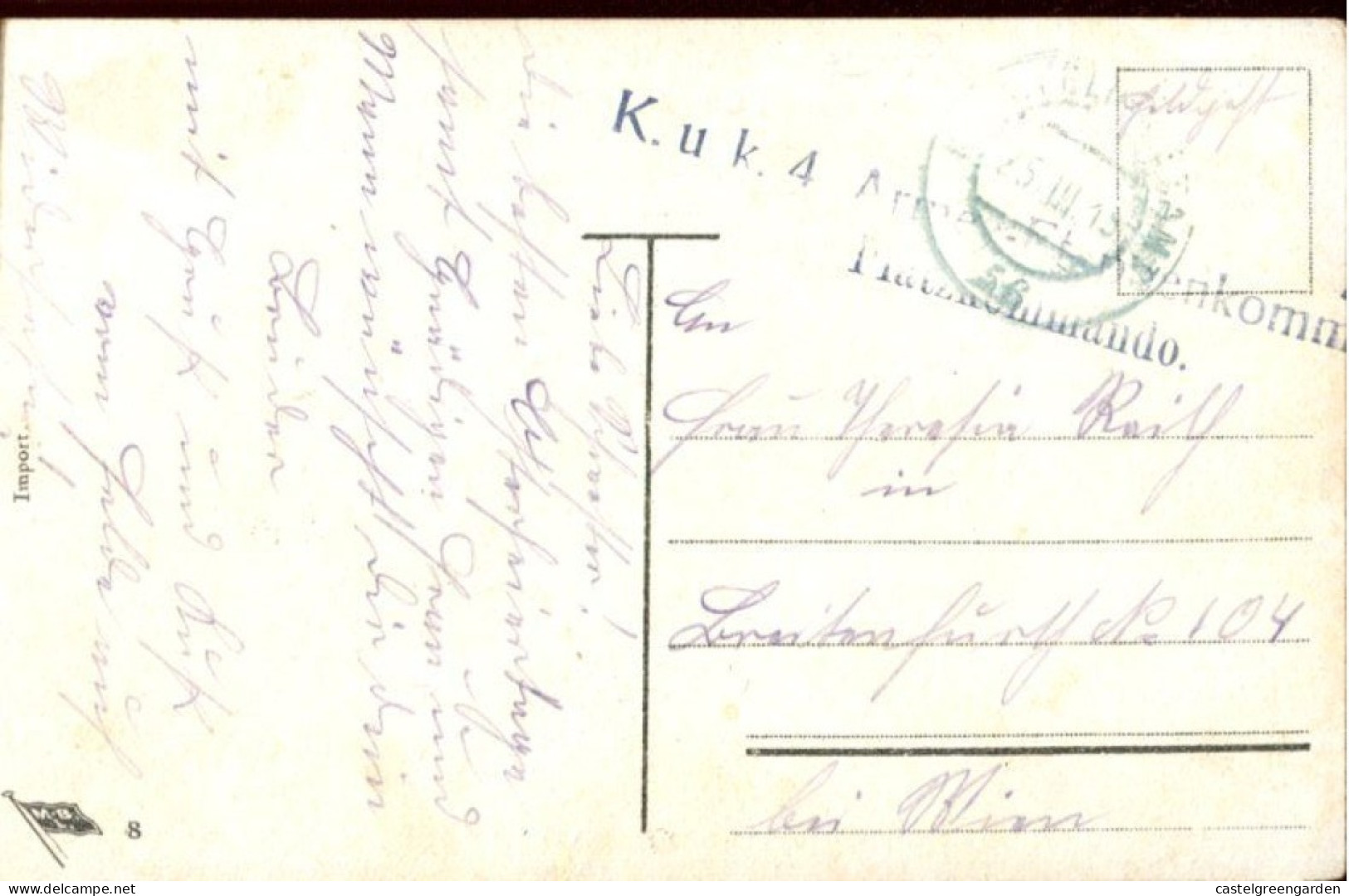 X0315 Austria,circuled Special Feldpost Card 25.III.1915,Osterr./ungar.Armeen In Serbien (see 2 Scan) - Covers & Documents