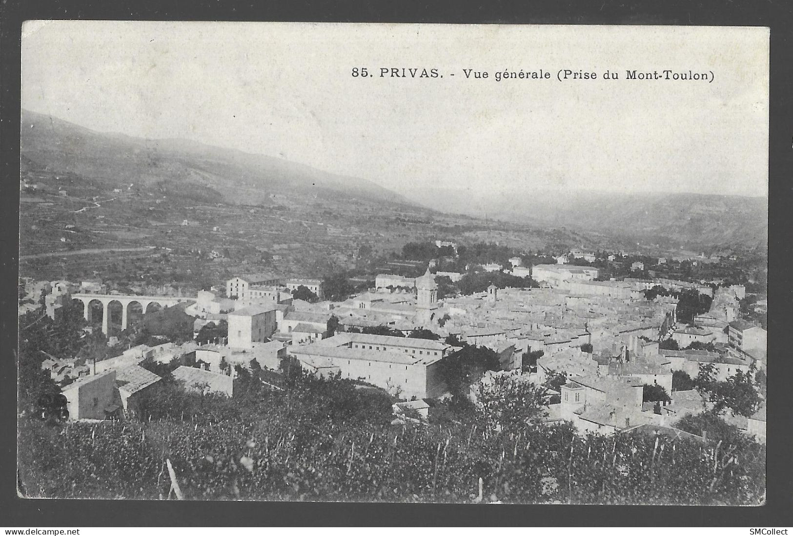 Privas, Vue Générale Prise Du Mont Toulon (13711) - Privas