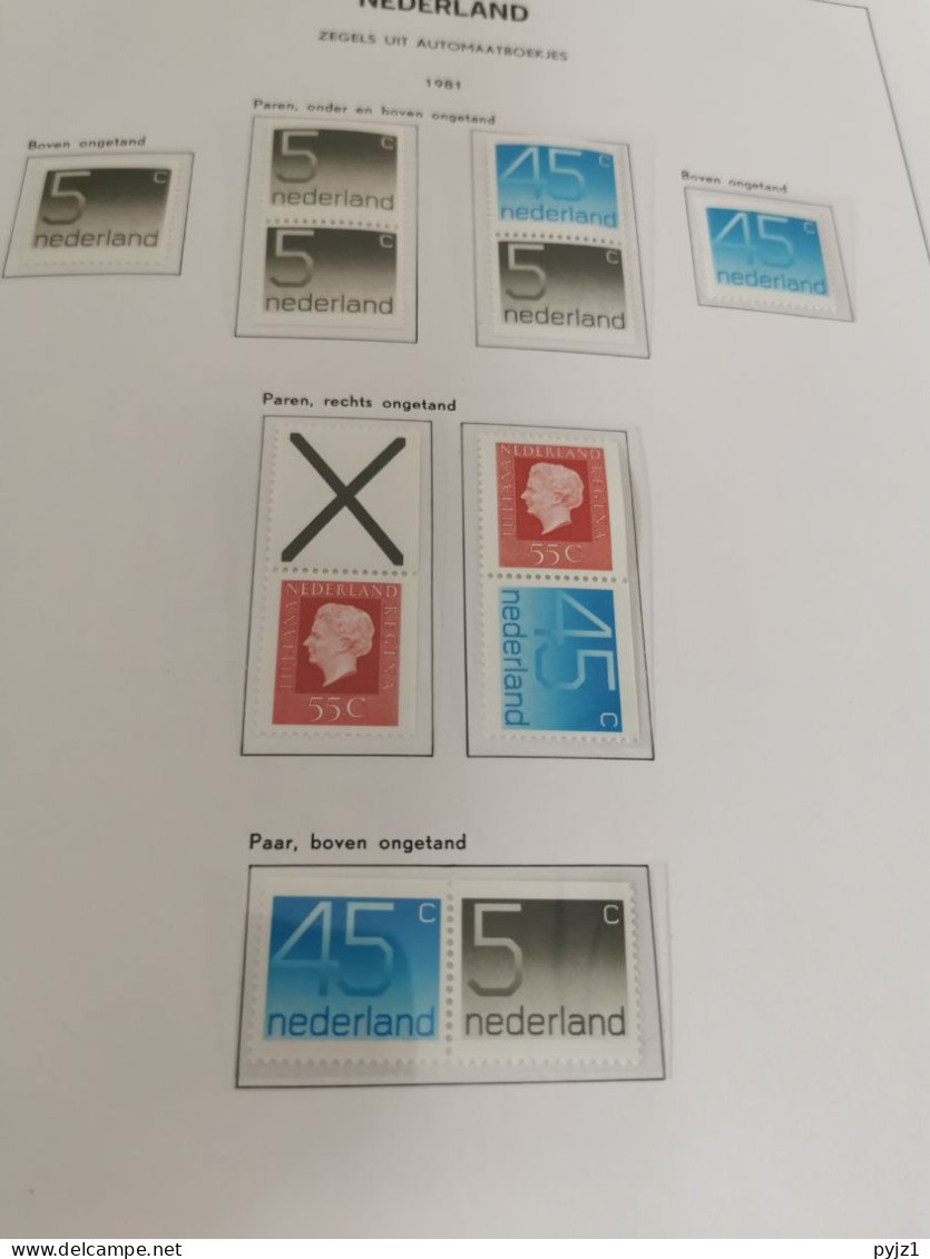 Netherlands stamps and se-tenant from booklets