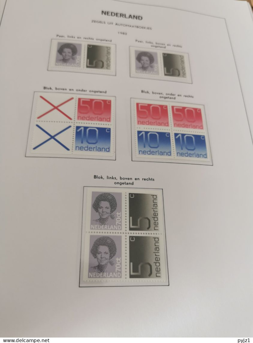 Netherlands stamps and se-tenant from booklets