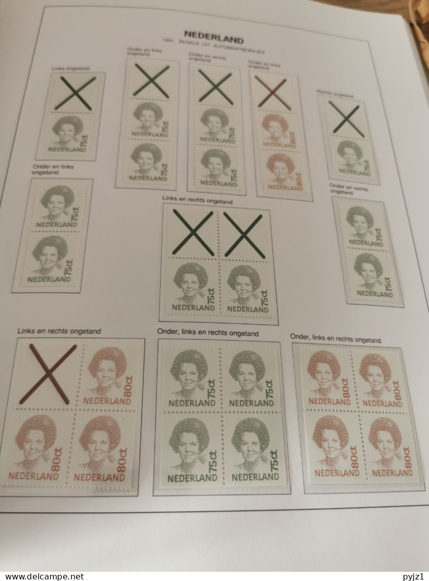 Netherlands stamps and se-tenant from booklets