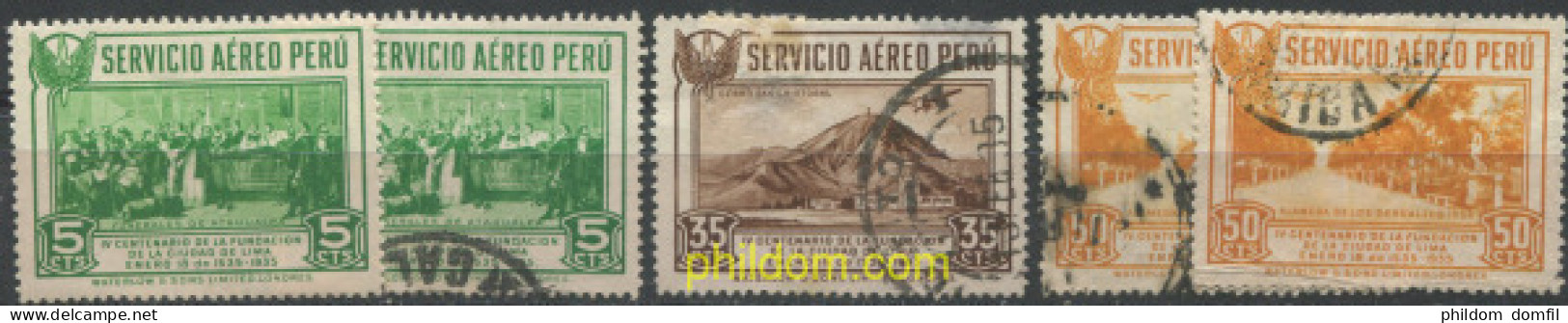 709784 USED PERU 1935 CUARTO CENTENARIO DE LA CIUDAD DE LIMA - Perú