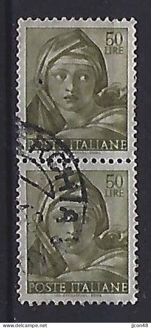 Italy 1961  Fresko Von Sixtinischen Kapelle Im Vatikan  (o) Mi.1089 - 1961-70: Oblitérés