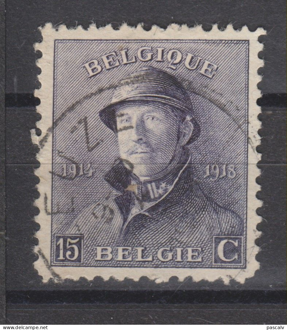 COB 169 Oblitération Centrale LEUZE - 1919-1920 Albert Met Helm